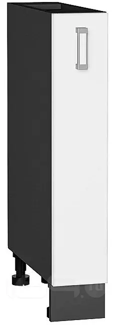 Шкаф нижний бутылочница Лофт White Silk/Graphite 816*150*480