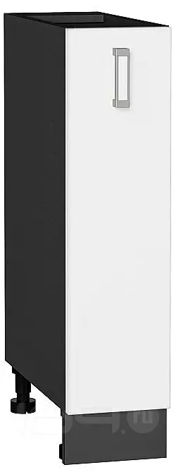 Шкаф нижний бутылочница Лофт White Silk/Graphite 816*200*480