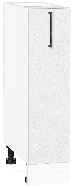 Шкаф нижний бутылочница Сканди White Silkwood/Белый 816*200*480