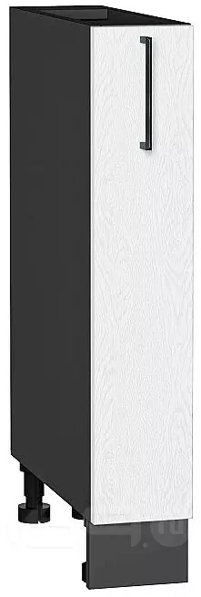 Шкаф нижний бутылочница Сканди White Silkwood/Graphite 816*150*480