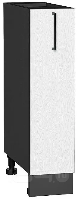 Шкаф нижний бутылочница Сканди White Silkwood/Graphite 816*200*480