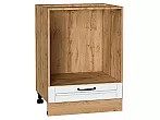 Шкаф нижний под духовку Дублин Special White/Дуб Вотан 816*600*474