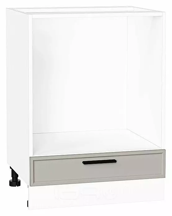 Шкаф нижний под духовку Фрейм Grey Silk Белый 816*600*480