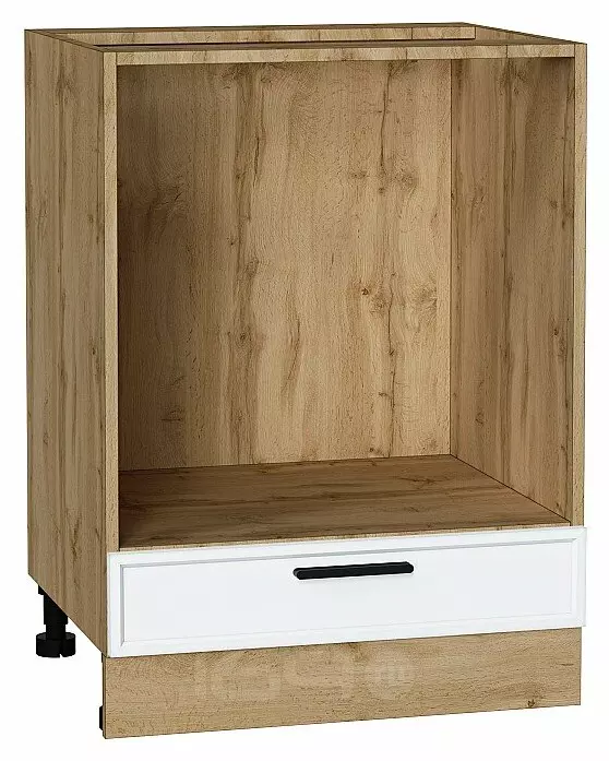 Шкаф нижний под духовку Фрейм White Silk Дуб Вотан 816*600*480