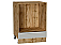 Шкаф нижний под духовку Фьюжн Silky Light Grey  Дуб Вотан 816*600*476