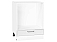 Шкаф нижний под духовку Квадро Белый/Белый 816*600*477