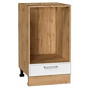 Шкаф нижний под духовку Квадро Белый/Дуб Вотан 816*450*477