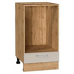 Шкаф нижний под духовку Квадро Кашемир/Дуб Вотан 816*450*477