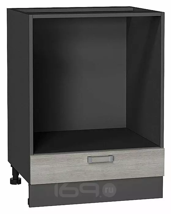 Шкаф нижний под духовку Лофт Cappuccino Veralinga/Graphite 816*600*476