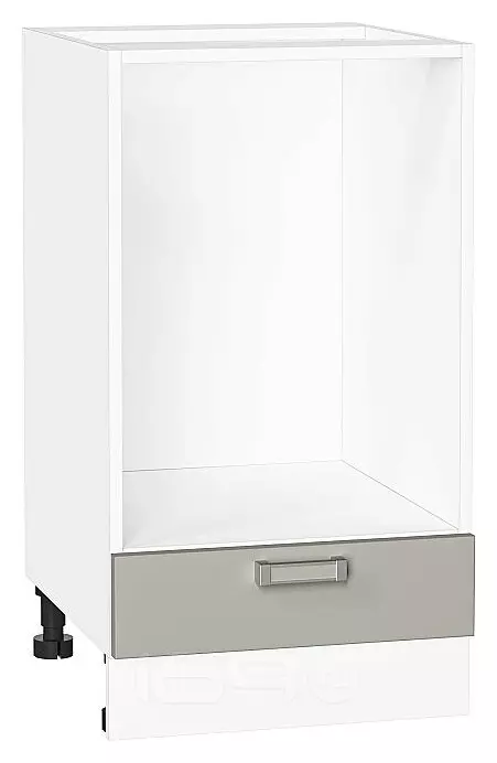 Шкаф нижний под духовку Лофт Grey Silk/Белый 816*450*476