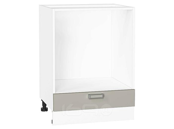 Шкаф нижний под духовку Лофт Grey Silk/Белый 816*600*476