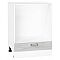Шкаф нижний под духовку Лофт Nordic Oak/Белый 816*600*476