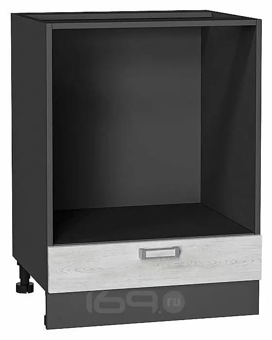 Шкаф нижний под духовку Лофт Nordic Oak/Graphite 816*600*476