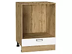 Шкаф нижний под духовку Лофт White Silk/Дуб Вотан 816*600*476