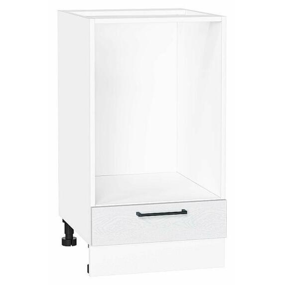 Шкаф нижний под духовку Сканди White Silkwood/Белый 816*450*476