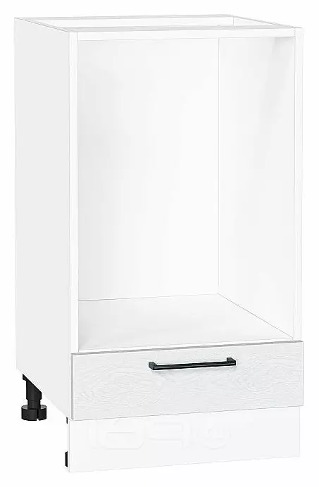 Шкаф нижний под духовку Сканди White Silkwood/Белый 816*450*476