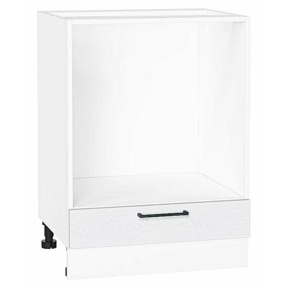 Шкаф нижний под духовку Сканди White Silkwood/Белый 816*600*476