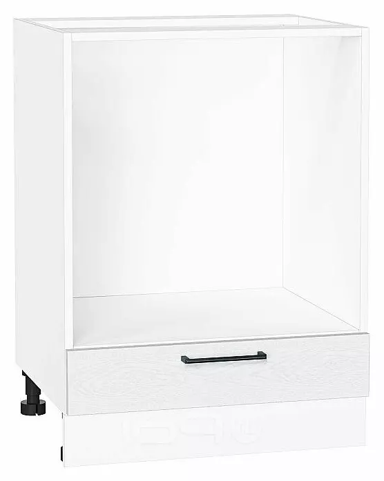 Шкаф нижний под духовку Сканди White Silkwood/Белый 816*600*476