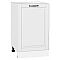 Шкаф нижний с 1-ой дверцей Дублин Special White/Белый 816*500*478