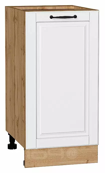 Шкаф нижний с 1-ой дверцей Дублин Special White/Дуб Вотан 816*400*478