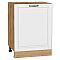 Шкаф нижний с 1-ой дверцей Дублин Special White/Дуб Вотан 816*600*478