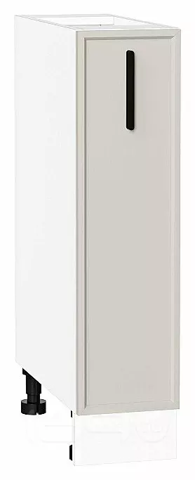 Шкаф нижний с 1-ой дверцей Фрейм Cream Silk Белый 816*200*484