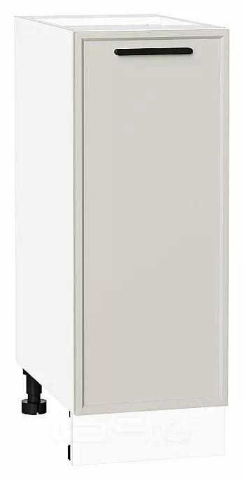 Шкаф нижний с 1-ой дверцей Фрейм Cream Silk Белый 816*300*484