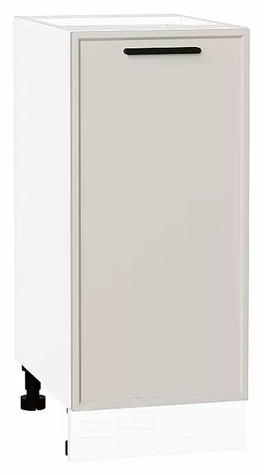 Шкаф нижний с 1-ой дверцей Фрейм Cream Silk Белый 816*350*484
