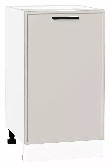 Шкаф нижний с 1-ой дверцей Фрейм Cream Silk Белый 816*450*484