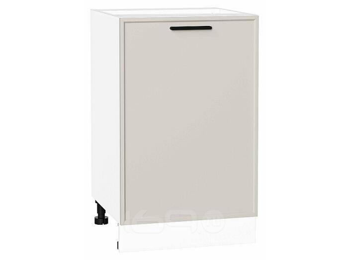 Шкаф нижний с 1-ой дверцей Фрейм Cream Silk Белый 816*500*484