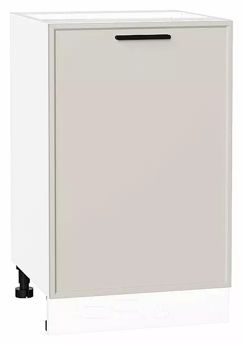 Шкаф нижний с 1-ой дверцей Фрейм Cream Silk Белый 816*500*484