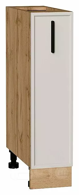 Шкаф нижний с 1-ой дверцей Фрейм Cream Silk Дуб Вотан 816*200*484