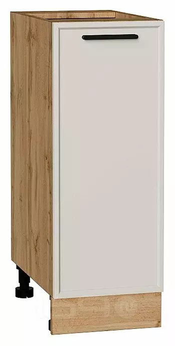 Шкаф нижний с 1-ой дверцей Фрейм Cream Silk Дуб Вотан 816*300*484