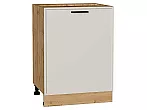 Шкаф нижний с 1-ой дверцей Фрейм Cream Silk Дуб Вотан 816*600*484