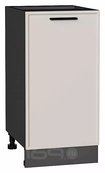 Шкаф нижний с 1-ой дверцей Фрейм Cream Silk Graphite 816*400*484