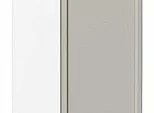 Шкаф нижний с 1-ой дверцей Фрейм Grey Silk Белый 816*200*484