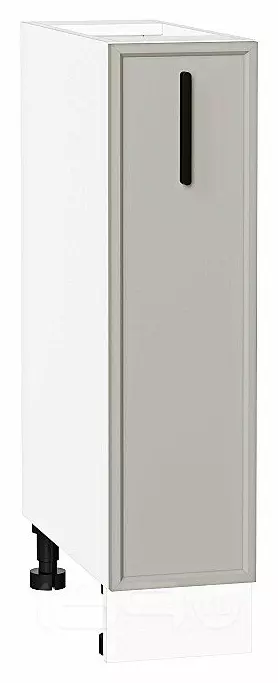 Шкаф нижний с 1-ой дверцей Фрейм Grey Silk Белый 816*200*484