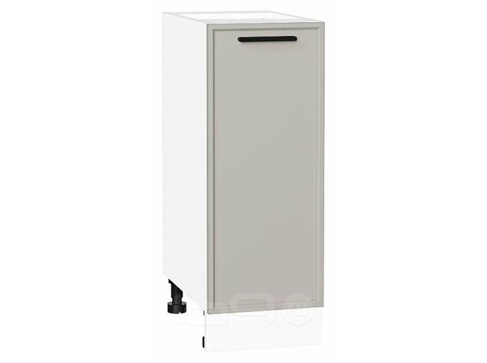 Шкаф нижний с 1-ой дверцей Фрейм Grey Silk Белый 816*300*484