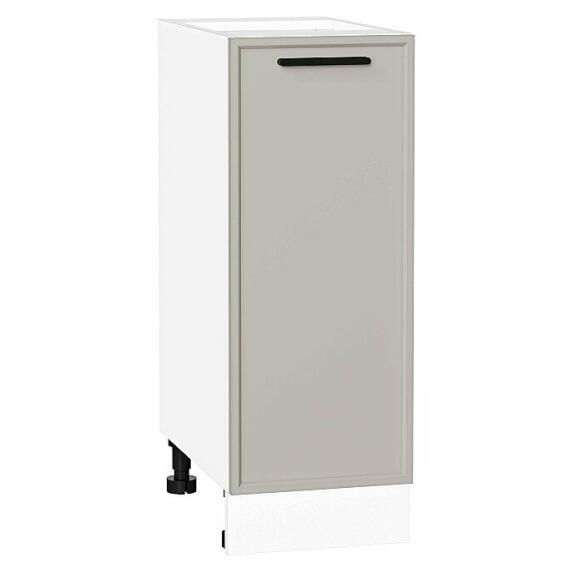 Шкаф нижний с 1-ой дверцей Фрейм Grey Silk Белый 816*300*484