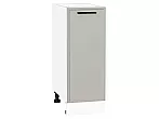 Шкаф нижний с 1-ой дверцей Фрейм Grey Silk Белый 816*300*484
