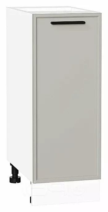 Шкаф нижний с 1-ой дверцей Фрейм Grey Silk Белый 816*300*484