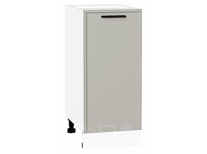 Шкаф нижний с 1-ой дверцей Фрейм Grey Silk Белый 816*350*484