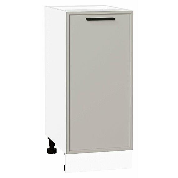 Шкаф нижний с 1-ой дверцей Фрейм Grey Silk Белый 816*350*484