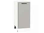 Шкаф нижний с 1-ой дверцей Фрейм Grey Silk Белый 816*350*484