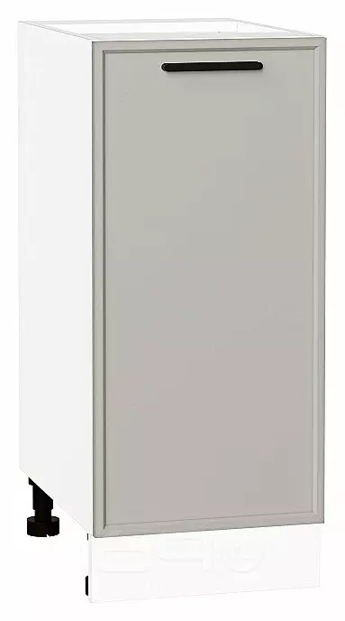 Шкаф нижний с 1-ой дверцей Фрейм Grey Silk Белый 816*350*484