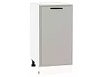Шкаф нижний с 1-ой дверцей Фрейм Grey Silk Белый 816*400*484