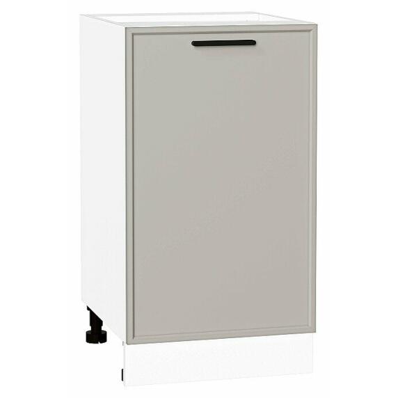 Шкаф нижний с 1-ой дверцей Фрейм Grey Silk Белый 816*450*484