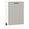 Шкаф нижний с 1-ой дверцей Фрейм Grey Silk Белый 816*500*484