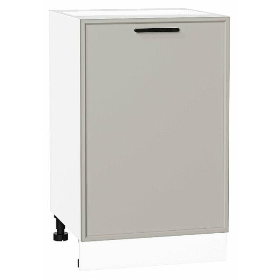 Шкаф нижний с 1-ой дверцей Фрейм Grey Silk Белый 816*500*484