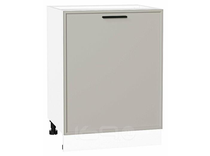 Шкаф нижний с 1-ой дверцей Фрейм Grey Silk Белый 816*600*484